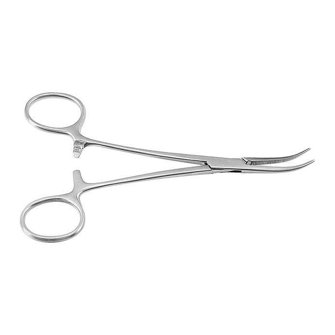 DANDY Затискач гемостатичний; зігнутий; із зубчиками; 14,0см, Tontarra Medizintechnik GmbH